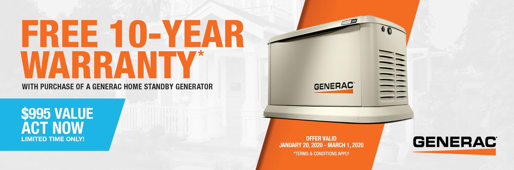 Homestandby Generator Deal | Warranty Offer | Generac Dealer | Arab, AL
